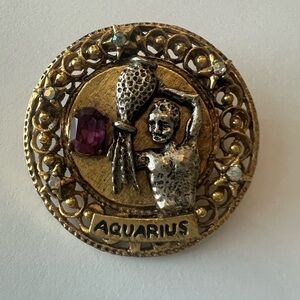 Arthur Pepper ART Aquarius Zodiac Pin